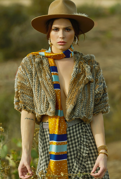 scarf Polka dot in Mademoiselle - Boho-Chic Clothing