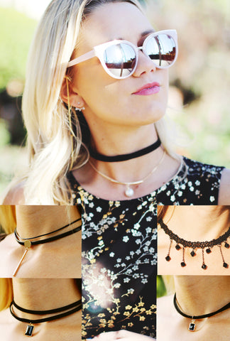 Laced Pendant Choker